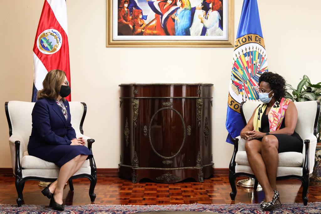 Encuentro de la Representante de la OEA en Costa Rica con la Vicepresidenta de la República, Excelentísima Sra. Epsy Campbell(24 de noviembre de 2020)